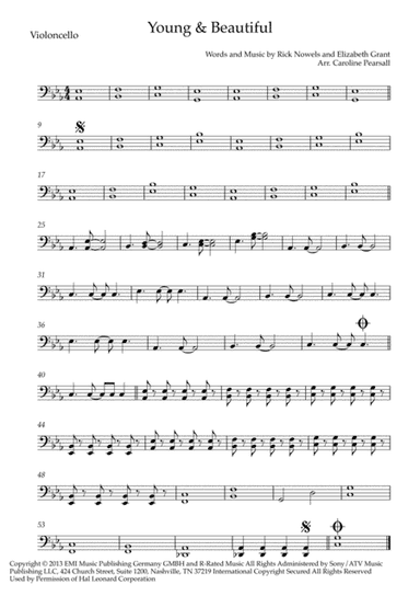 Young And Beautiful (arr. Caroline Pearsall)