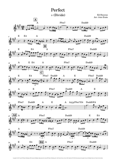 Perfect (arr. Joás Erate)