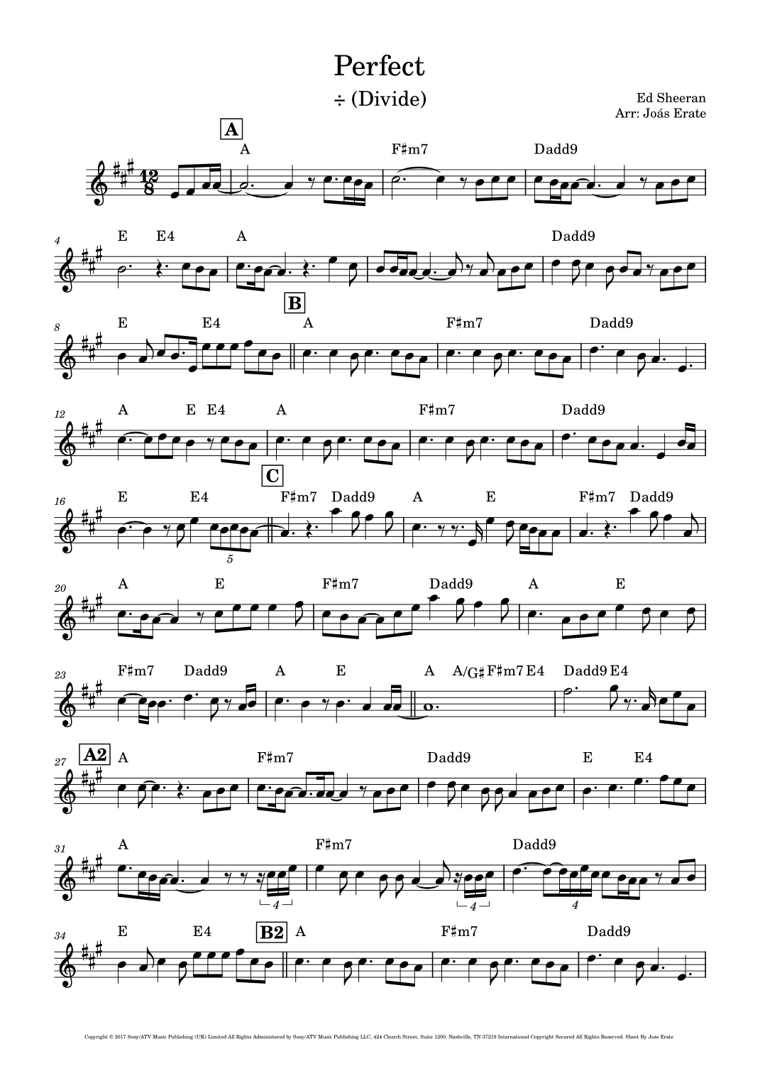 Perfect (arr. Joás Erate)