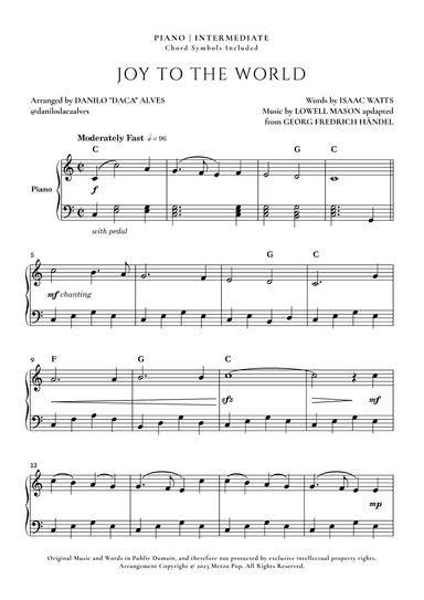 Joy to the World (arr. Danilo "Daca" Alves)