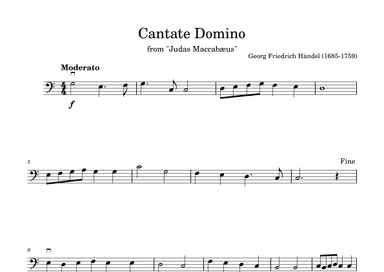 Cantate Domino in C (arr. Diego Marques)