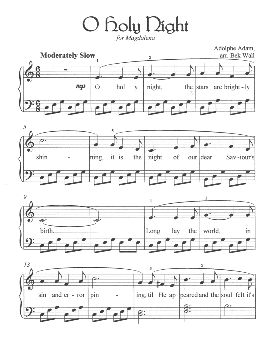 O Holy Night (arr. Rebekah Wall)