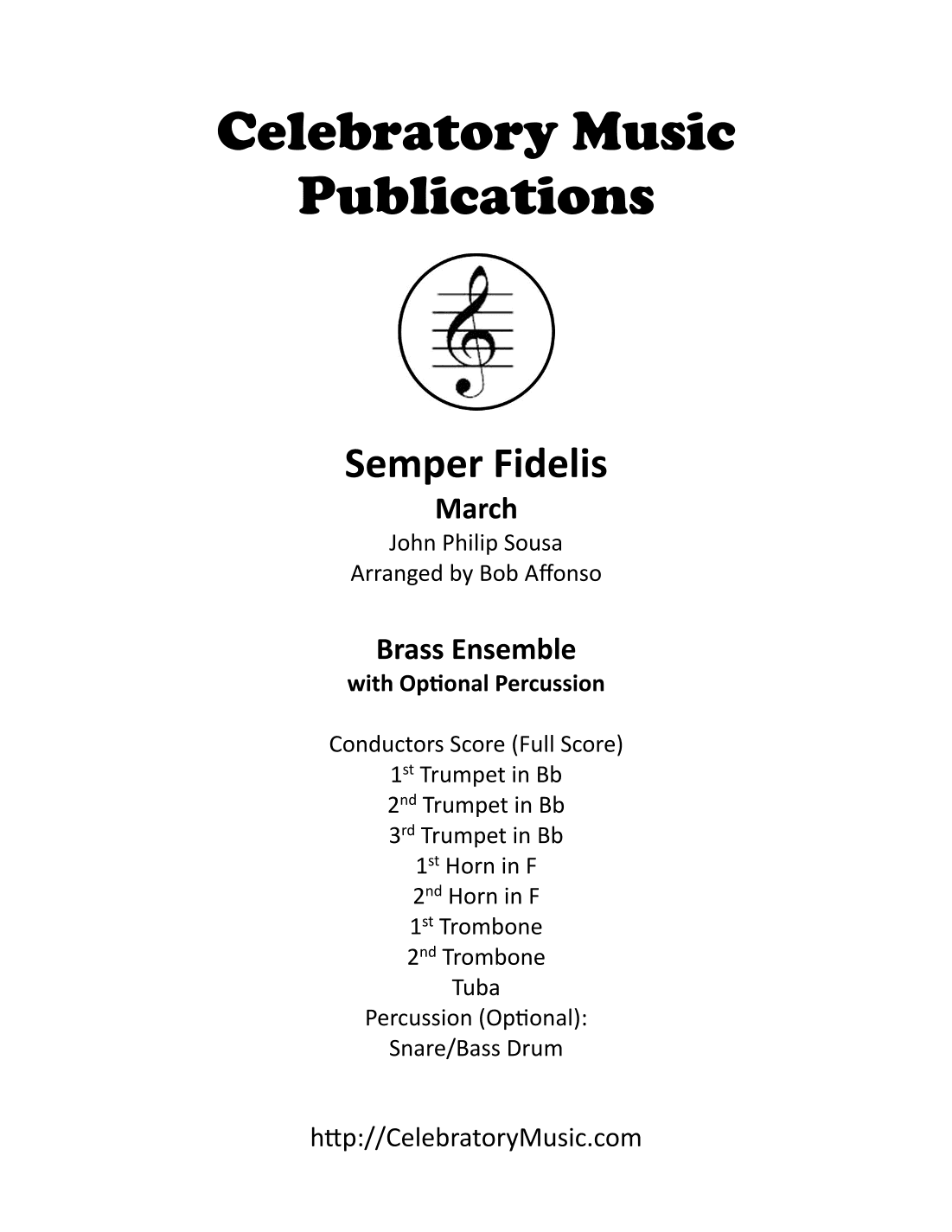 Semper Fidelis March (arr. Bob Affonso)