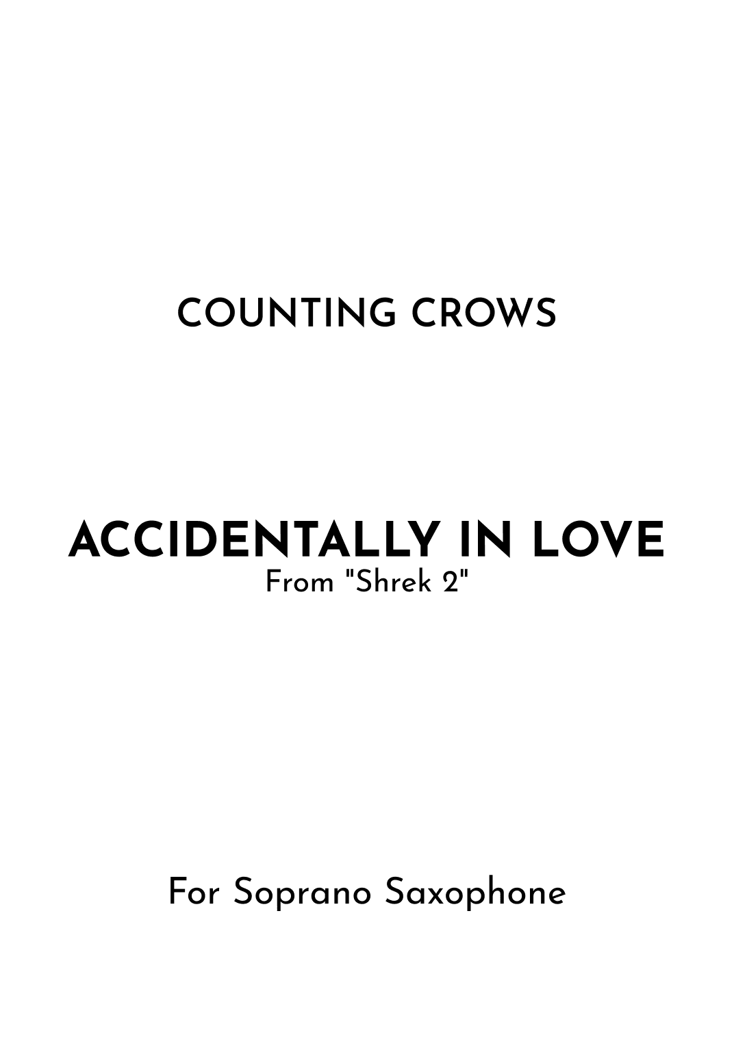 Accidentally In Love (arr. Jireh J.)