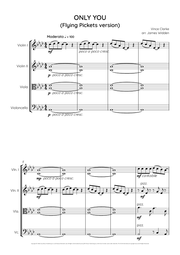 Only You (arr. James Widden)