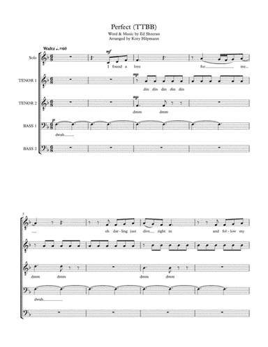 Perfect (arr. Kory Hilpmann)