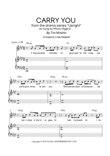 Carry You (arr. Linda Dalgliesh)
