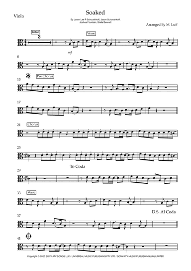 Soaked (arr. Matt Luff)