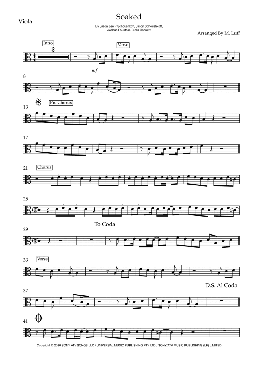 Soaked (arr. Matt Luff)