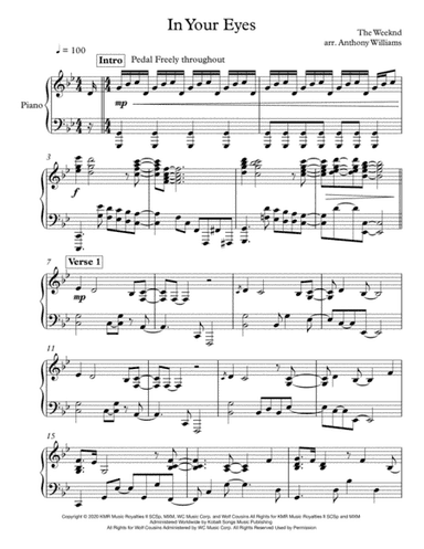 In Your Eyes (arr. Anthony Williams)
