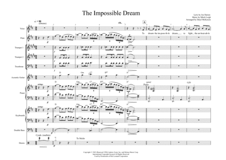 The Impossible Dream (arr. Daryl McKenzie)