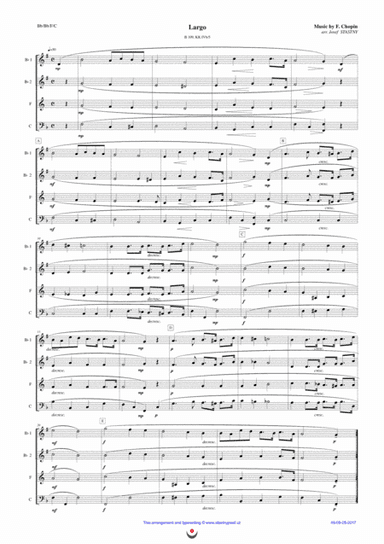 Largo (Chopin) (arr. Josef STASTNY)