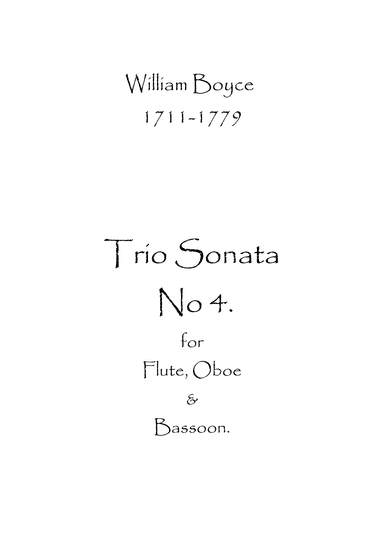 Trio Sonata No.4 (arr. Spencer Bundy)