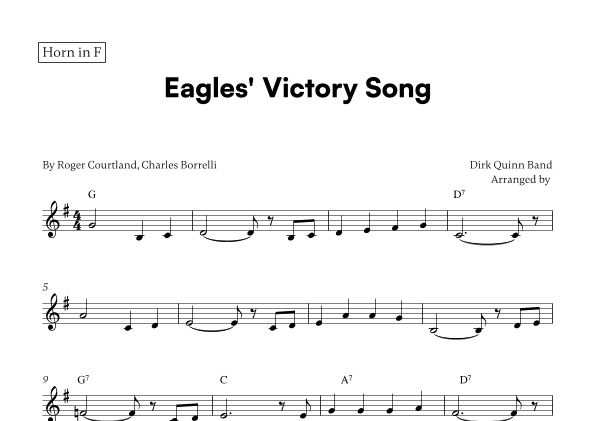 Eagles' Victory Song (arr. Cadenza Editions)