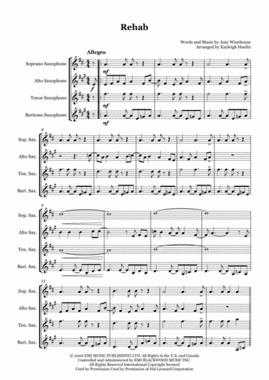 Rehab (arr. Kayleigh Huelin)