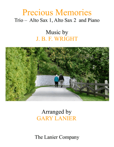 Precious Memories (Trio - Alto Sax 1, Alto Sax 2 & Piano with Score/Part) (arr. Gary Lanier)