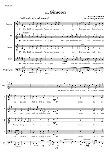 Simeon - Score Only (arr. Sabine Fenske)