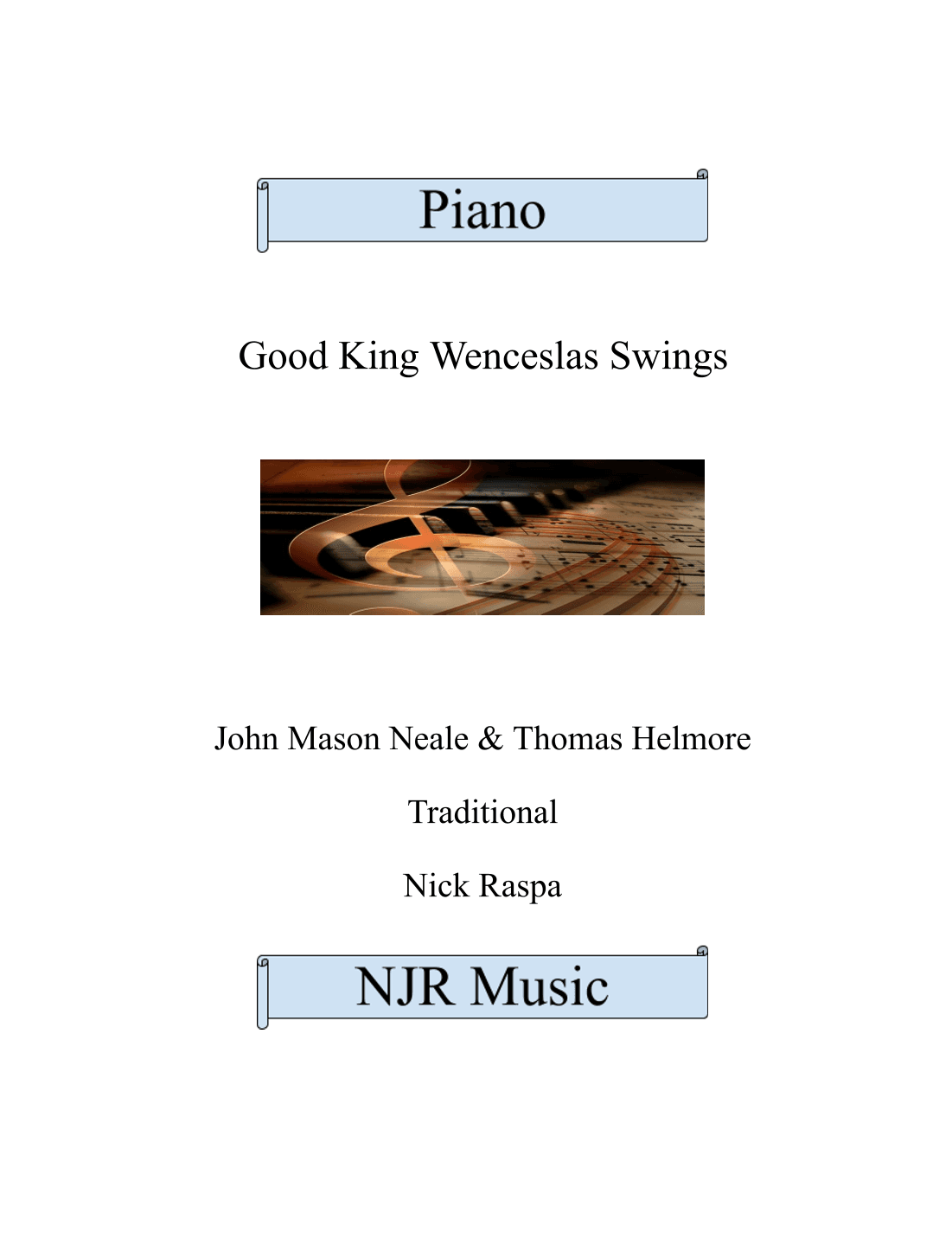 Good King Wenceslas Swings (advanced intermediate piano) (arr. Nick Raspa)
