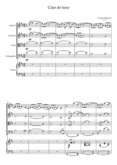 Clair de lune (arr. V.H.)