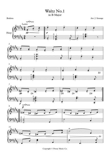 Brahms Waltz No.1 in B Major (arr. James Strange)