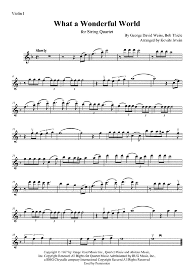 What A Wonderful World (arr. Kovats Istvan)