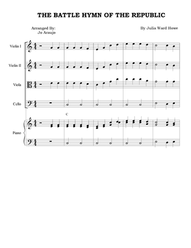 THE BATTLE HYMN OF THE REPUBLIC (arr. Jo Araujo)