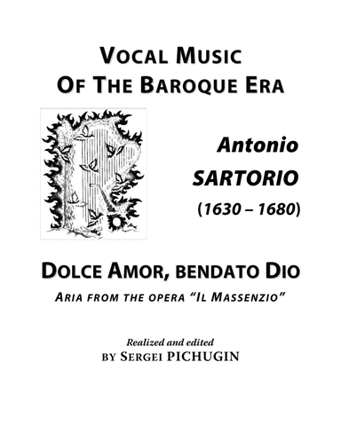 SARTORIO Antonio: Dolce Amor, bendato Dio, aria from the opera "Il Massenzio", arranged for Voice an (arr. Sergei PICHUGIN)