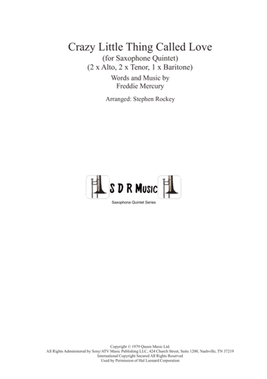 Crazy Little Thing Called Love (arr. Arranged by Stephen Rockey)
