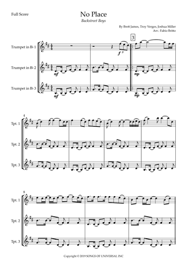 No Place (arr. Fabio Britto)