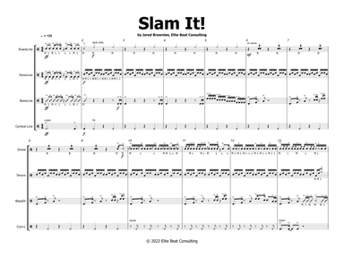 Drum Line Cadence - Slam It!