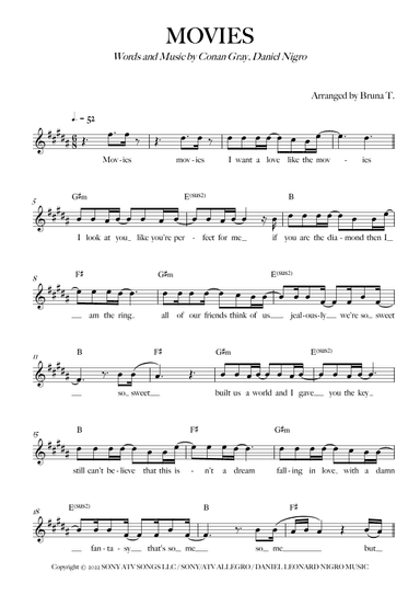 Movies (arr. Bruna T.)