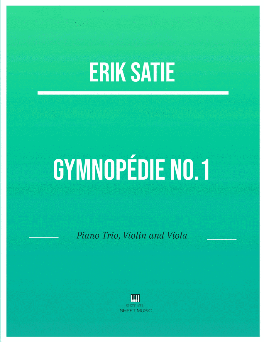 Erik Satie - Gymnopedie No 1(Trio Piano, Violin and Viola) with chords (arr. ANDRE LAITANO)