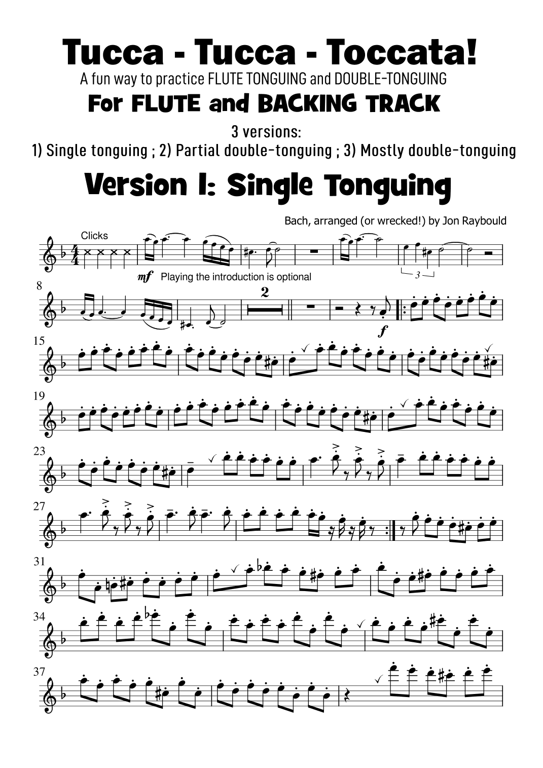 Tucca - Tucca Toccata! (arr. Jon Raybould)
