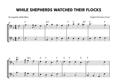 While Shepherds Watched Their Flocks - Cello Duet (arr. Valdir Maia)