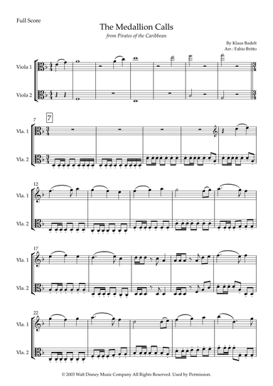 The Medallion Calls (arr. Fabio Britto)