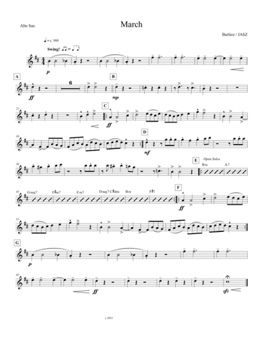 Berlioz March to the Scaffold - Alto (arr. Julie Ann Stenberg Zeidel)