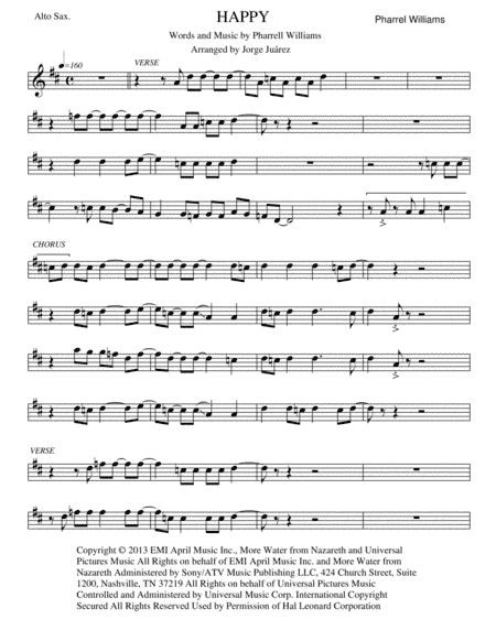 Happy (arr. Jorge Juárez)