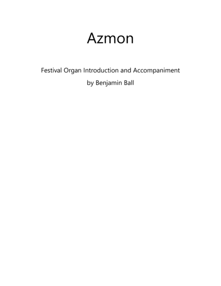 O For a Thousand Tongues to Sing (Azmon) (arr. Benjamin Ball)