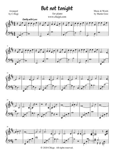 But Not Tonight (arr. CHajp)