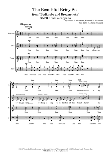 The Beautiful Briny Sea (arr. John Maclane Schirard)