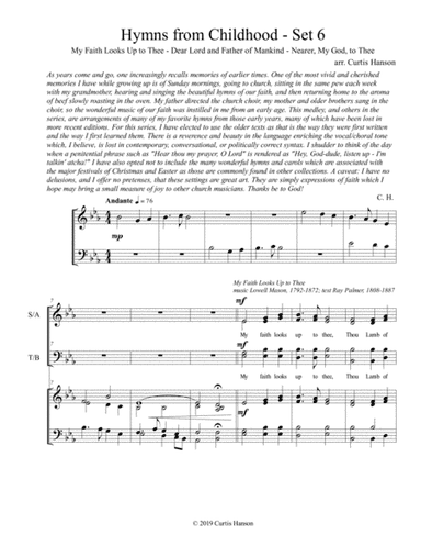 Hymns from Childhood - Set 6 (SATB) (arr. Curtis Hanson)