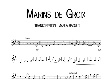 Marins de Groix (arr. Maëla Raoult)