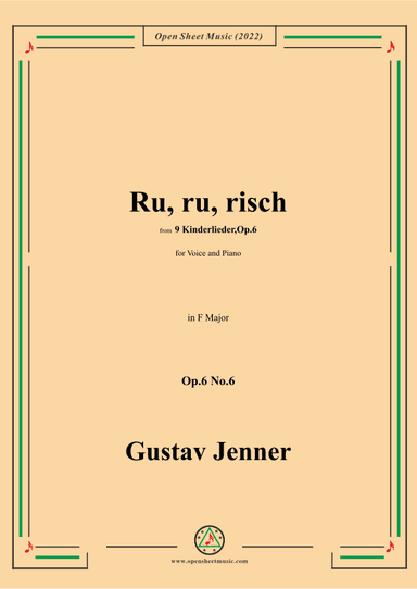 Jenner-Ru,ru,risch,in F Major,Op.6 No.6 (arr. OSM Press)