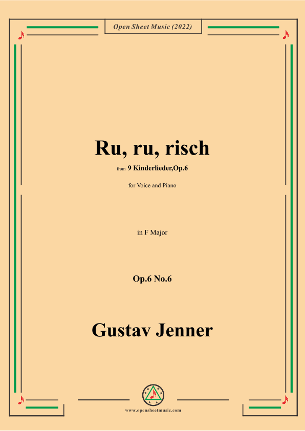 Jenner-Ru,ru,risch,in F Major,Op.6 No.6 (arr. OSM Press)