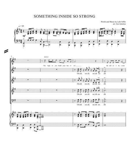 (something Inside) So Strong (arr. Jon Arterton)