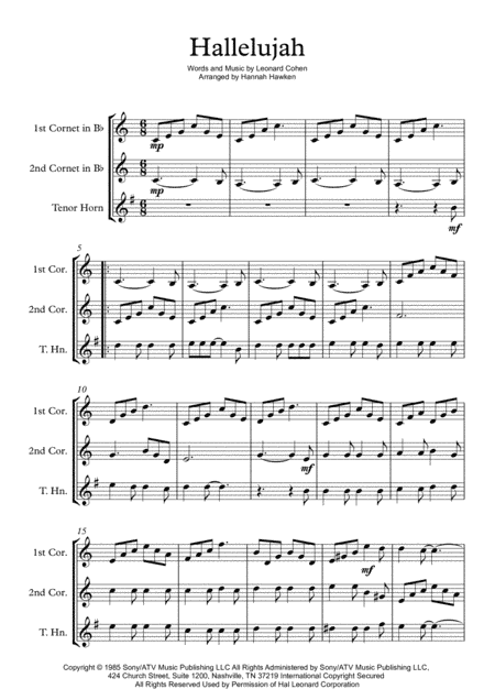 Hallelujah (arr. Hannah Hawken)