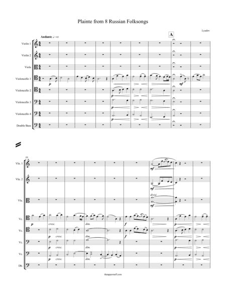 8 Russian Folksongs Plainte (arr. theupperstaff.com)