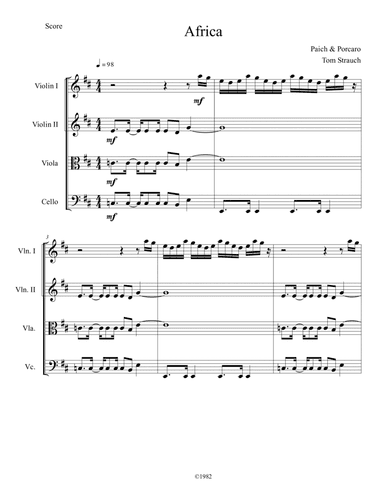 Africa (arr. Tom Strauch)