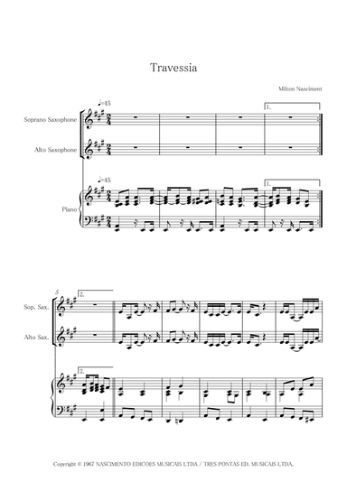 Travessia (arr. Saxobasics music)