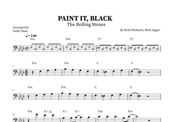 Paint It, Black (arr. Valdir Maia)